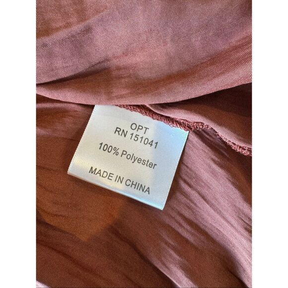 O.P.T. Tianna Ruffle Tiered Rust Mini Dress XL - Picture 8 of 8